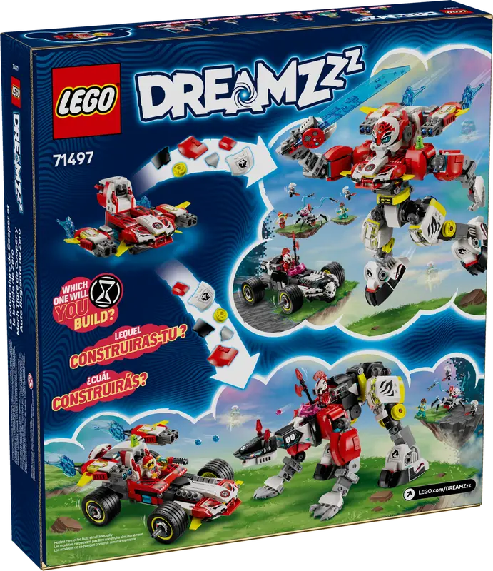 LEGO DREAMZzz Coopers Tiger-Mech und Zero's Hot Rod Auto 71497