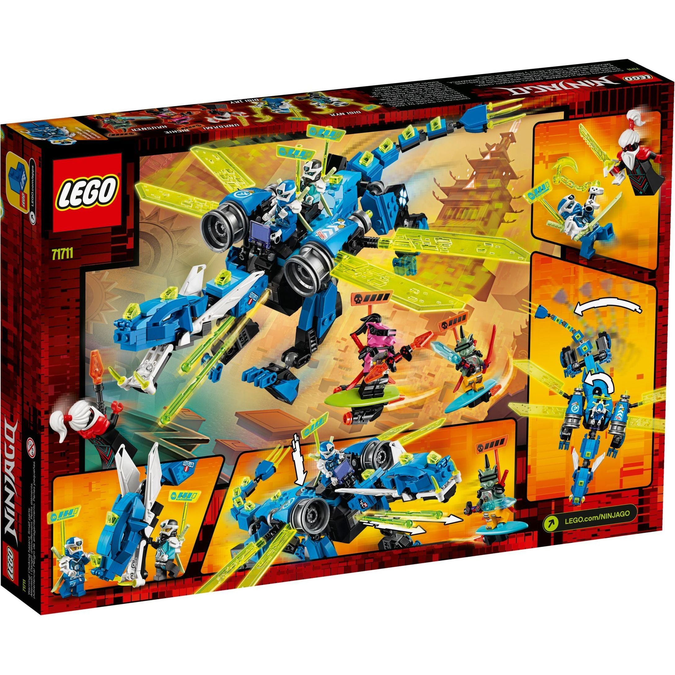 LEGO NINJAGO Bauspielzeug Jays Cyber-Drache 71711