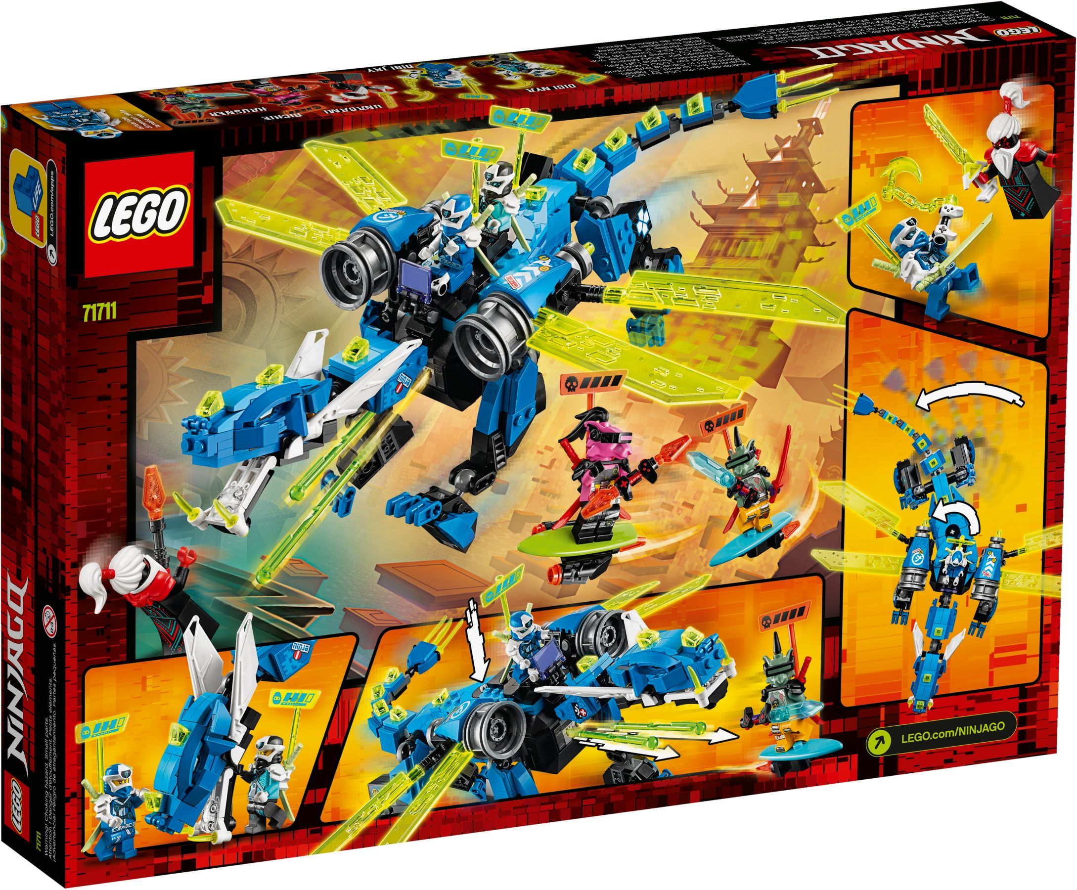 LEGO NINJAGO Bauspielzeug Jays Cyber-Drache 71711