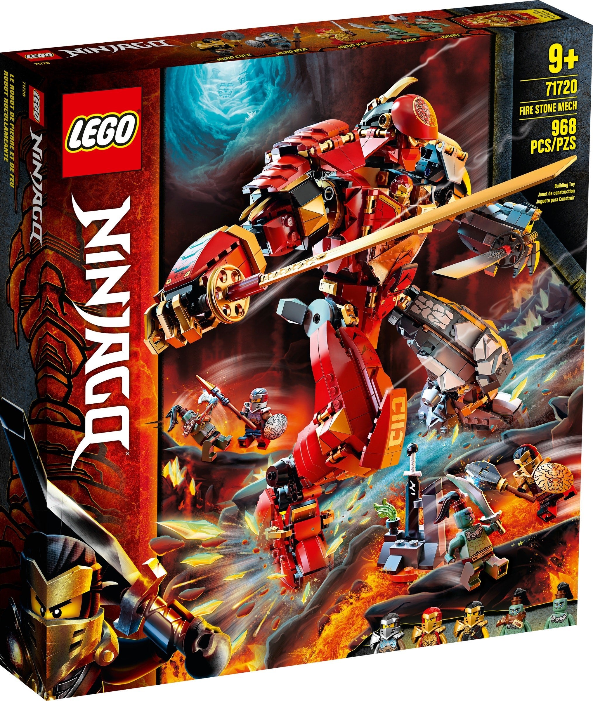 <transcy>LEGO Ninjago Méca de pierre de feu 71720</transcy>