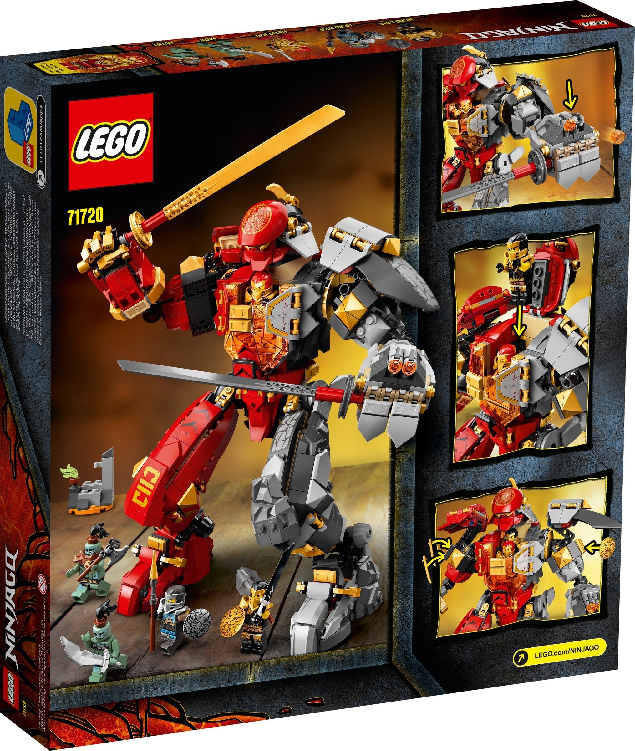 <transcy>LEGO Ninjago Méca de pierre de feu 71720</transcy>