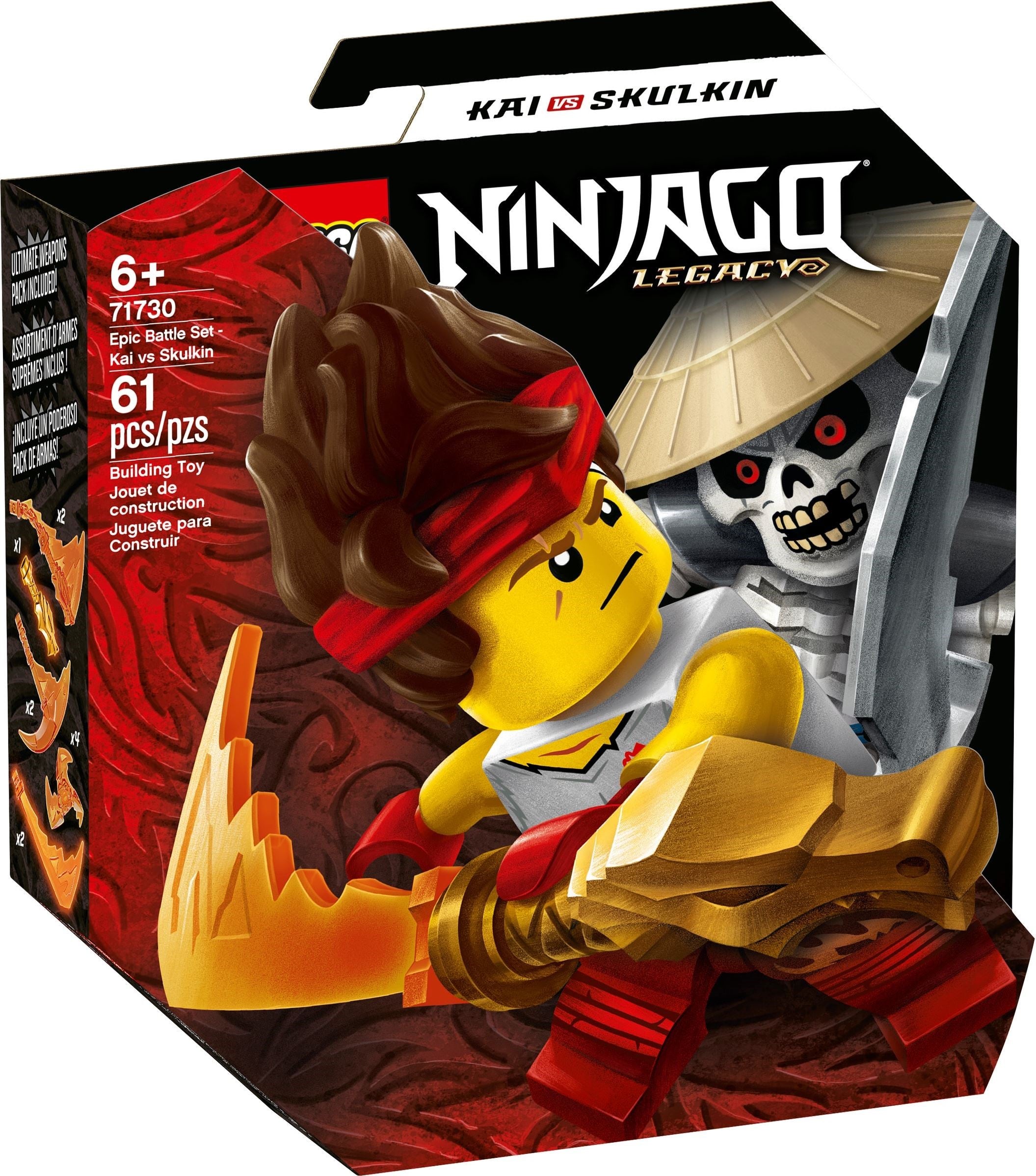 LEGO Ninjago Kampfset: Kai vs, Skulkin 71730