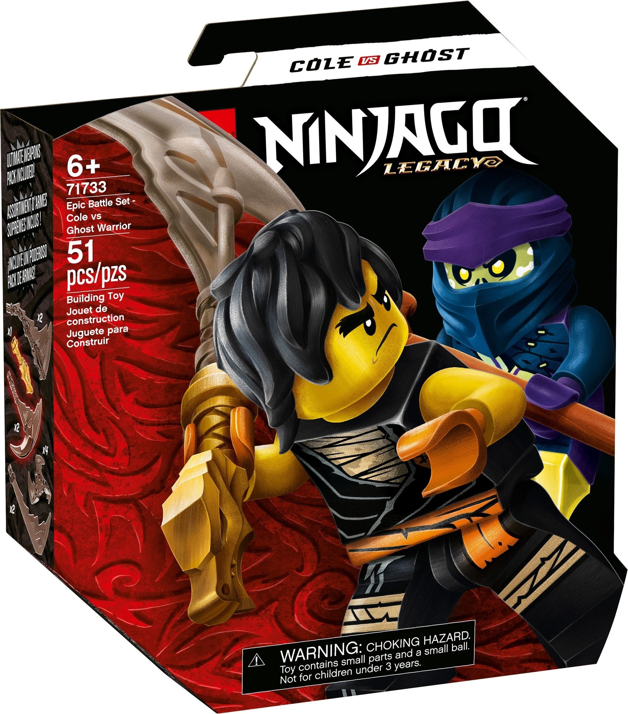LEGO Ninjago Battle Set: Cole vs. Geisterkämpfer 71733