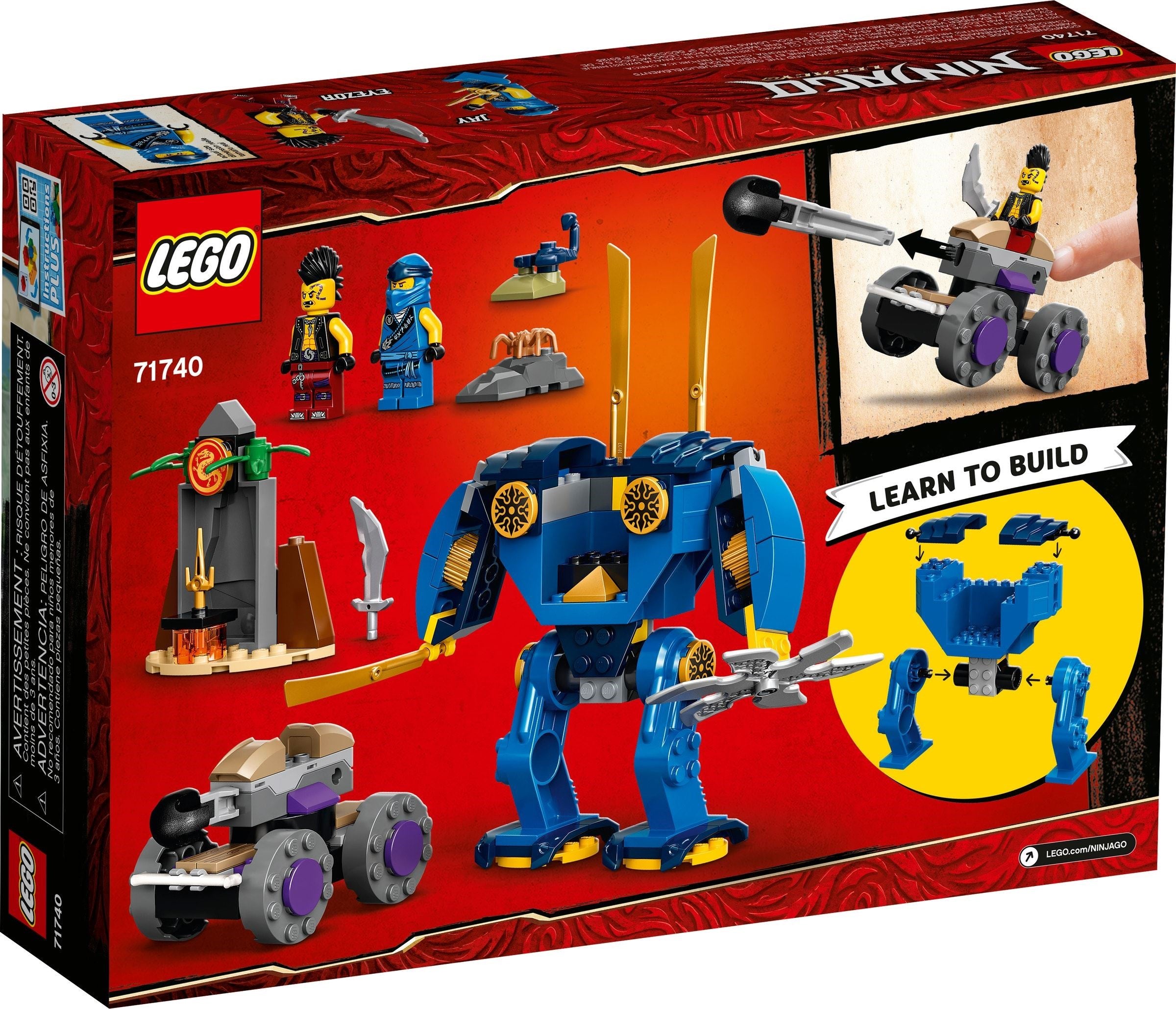 Le robot électrique de LEGO Ninjago Jay 71740