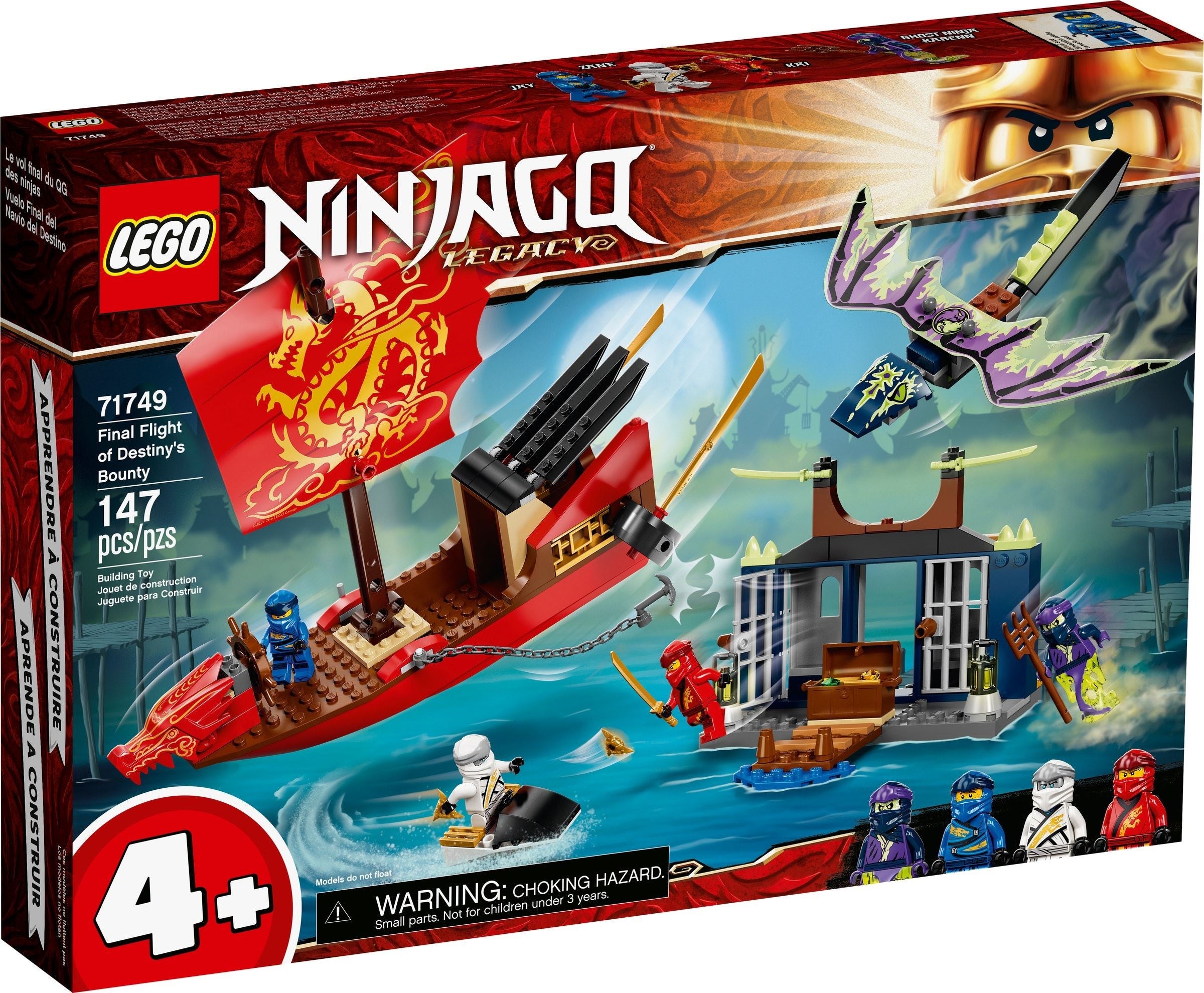 Vol LEGO Ninjago avec le planeur volant ninja 71749