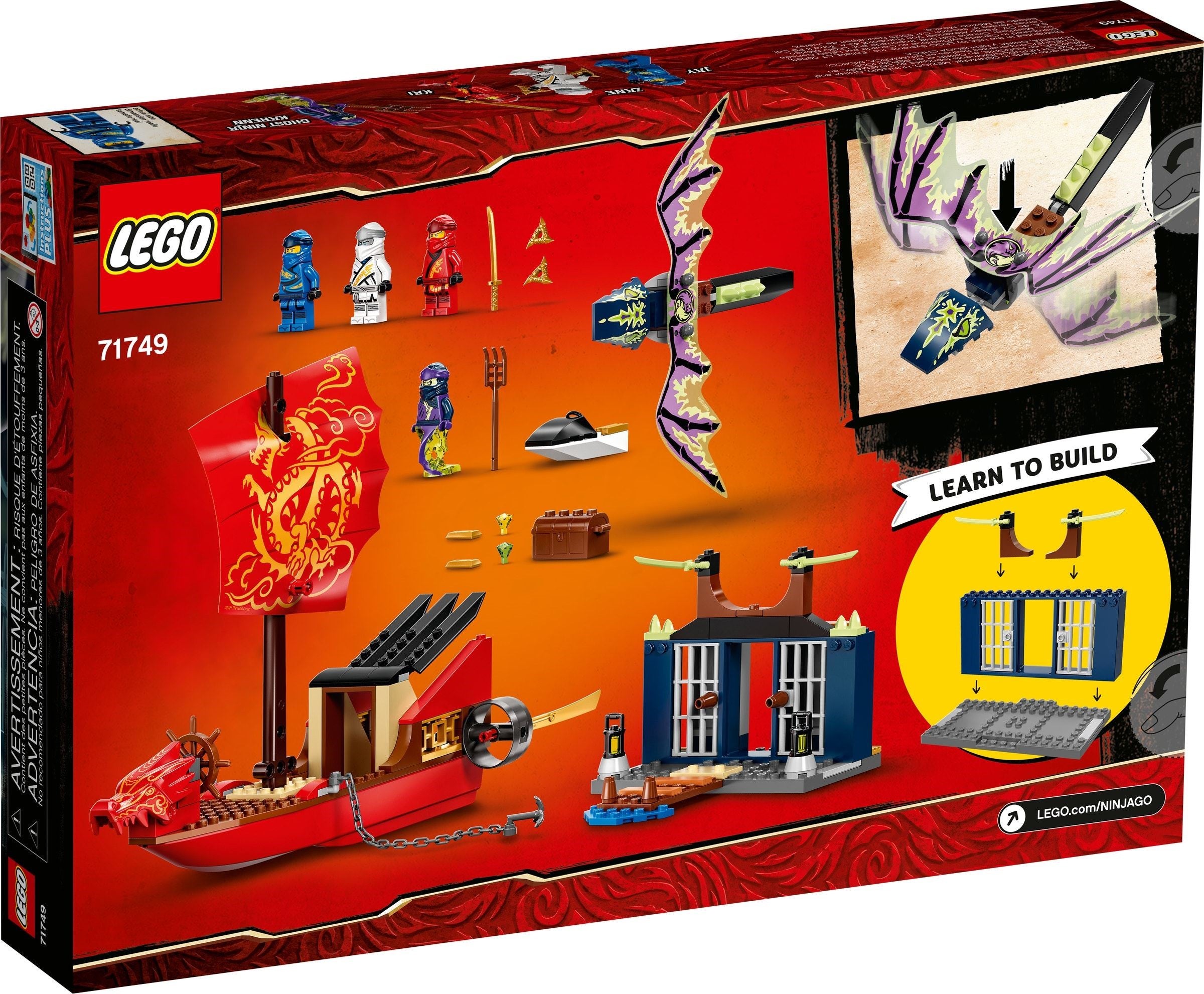 Vol LEGO Ninjago avec le planeur volant ninja 71749