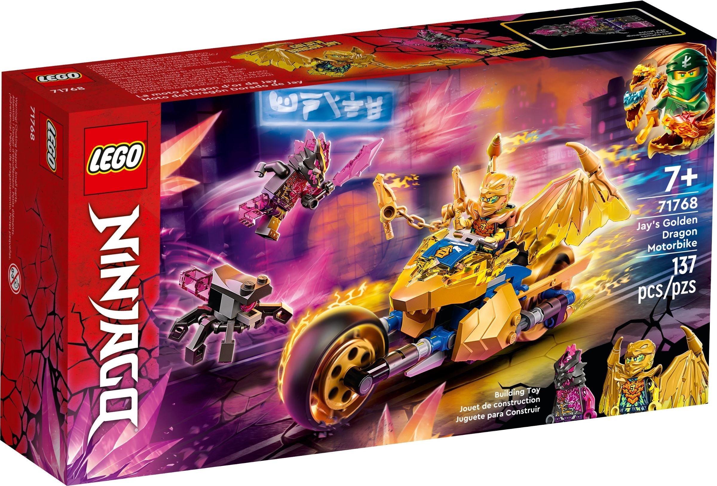 LEGO Ninjago Jay's Golden Dragon Motorrad 71768