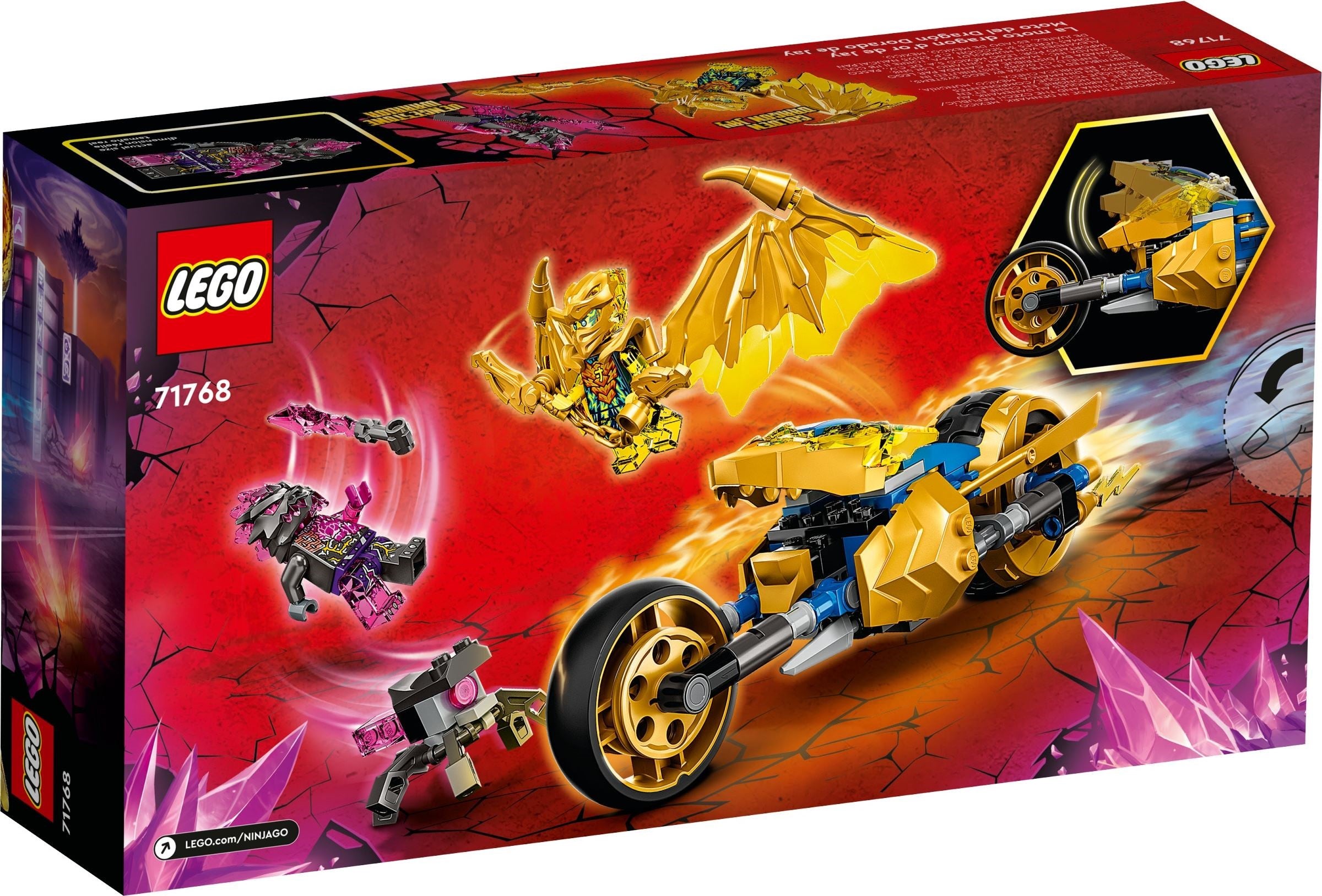 LEGO Ninjago Jay's Golden Dragon Motorrad 71768