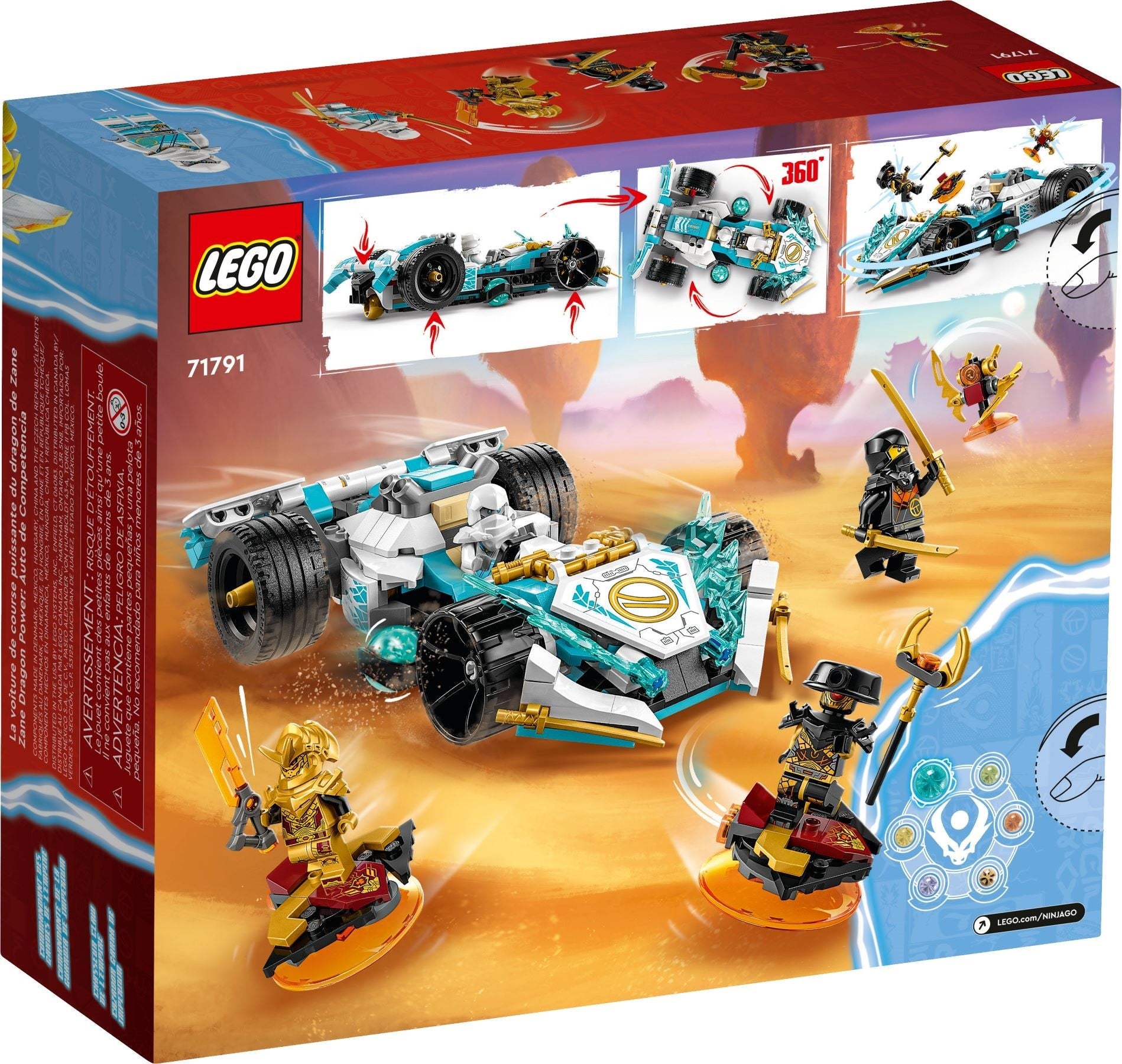 LEGO Ninjago Zanes Drachenpower-Spinjitzu-Rennwagen 71791