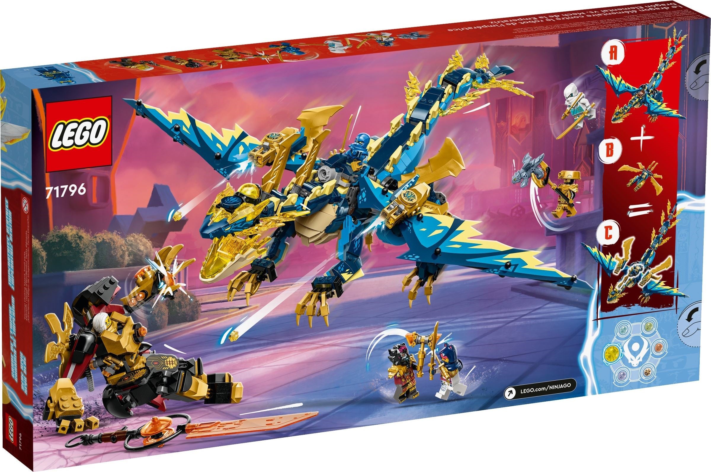 LEGO Ninjago  Kaiserliches Mech-Duell gegen den Elementardrachen 71796