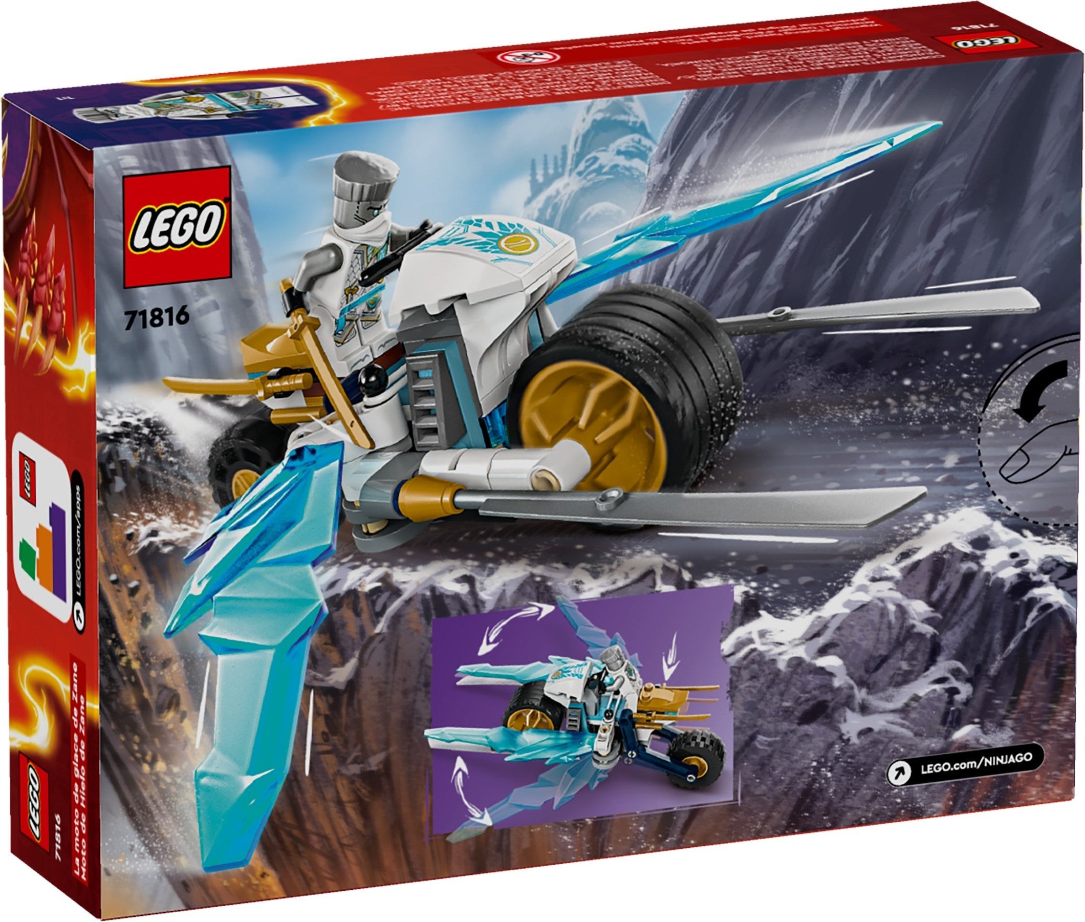 LEGO NINJAGO Zanes Eismotorrad 71816