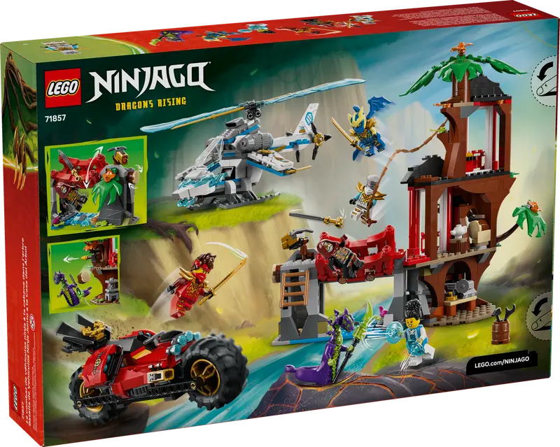 LEGO Ninjago Showdown am Baumhaus mit dem Ninja-Bike 71857