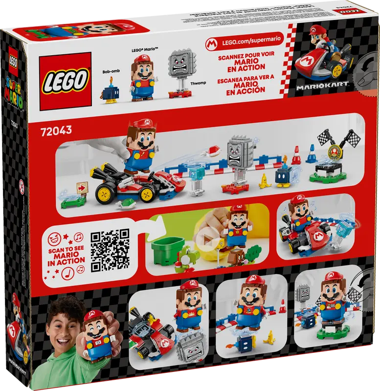 LEGO Super Mario Mario Kart™ – Interaktiver LEGO Mario™ & Standard-Kart 72043