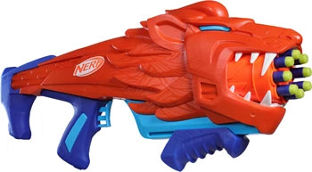 Nerf Junior Wild Lionfury Blaster im Löwendesign, 16 Elite 2.0 Darts, ab 6 Jahren