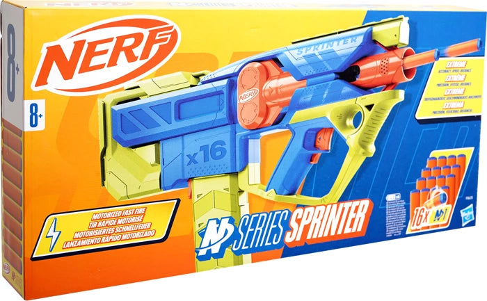 Nerf N Series Sprinter Blaster, 16 N1 Darts, Batt. 6xAA exkl., ab 8 Jahren