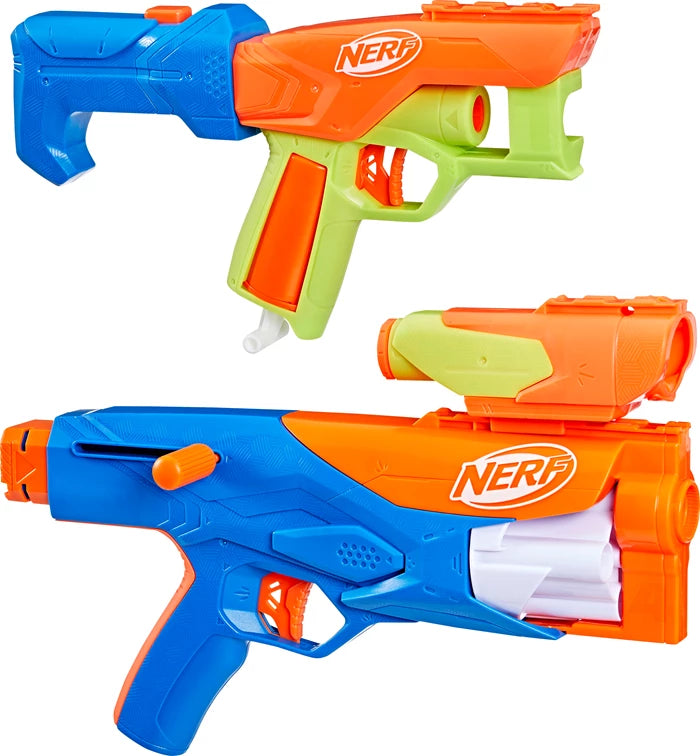 Nerf N Series Gear Up Pack 3 Blaster, 18 Darts N1, 2 Zubehörteile, ab 8 Jahren