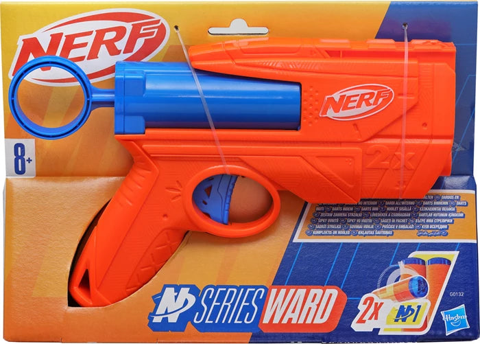 Nerf N Series Ward Blaster, 2 Darts N1, Zieh-Griff, ab 8 Jahren