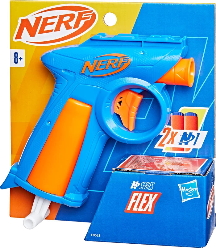 Nerf N Series Flex Blaster klein, 2 Darts N1, ab 8 Jahren