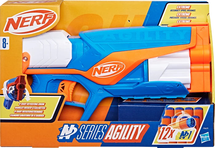 Nerf N Series Agility Blaster, 12 Darts N1, Rotationstrommel, ab 8 Jahren