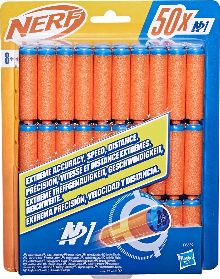 Nerf N1 Refill 50 Nachfüllpack, 50 Darts N1, ab 8 Jahren