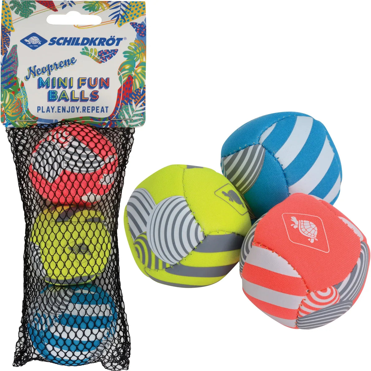 Schildkröt Neopren Mini Fun Bälle 3 Stück