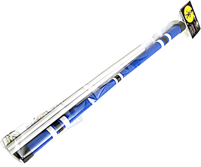 Devil Stick Set, blau Standardstick 675 mm, 200 g, mit Stäben und Anleitung