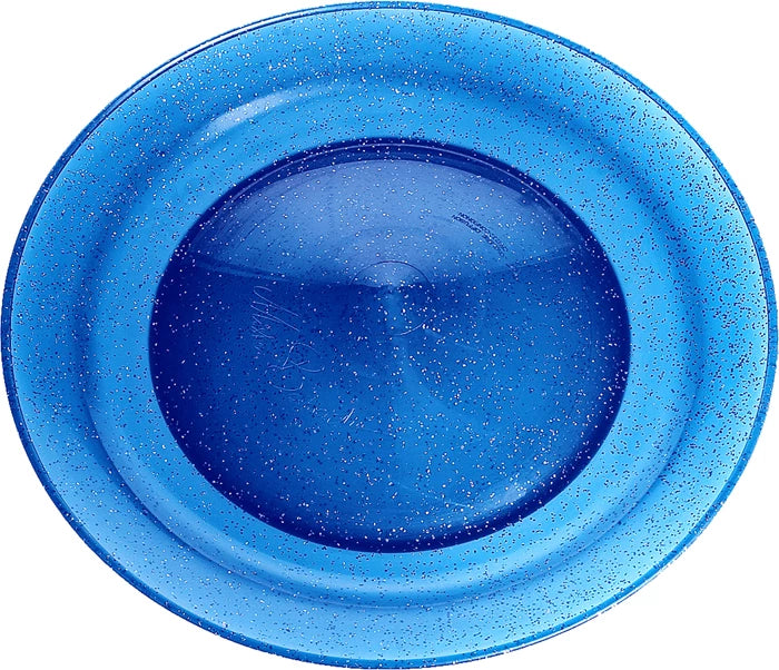 Jonglierteller Glitter blau