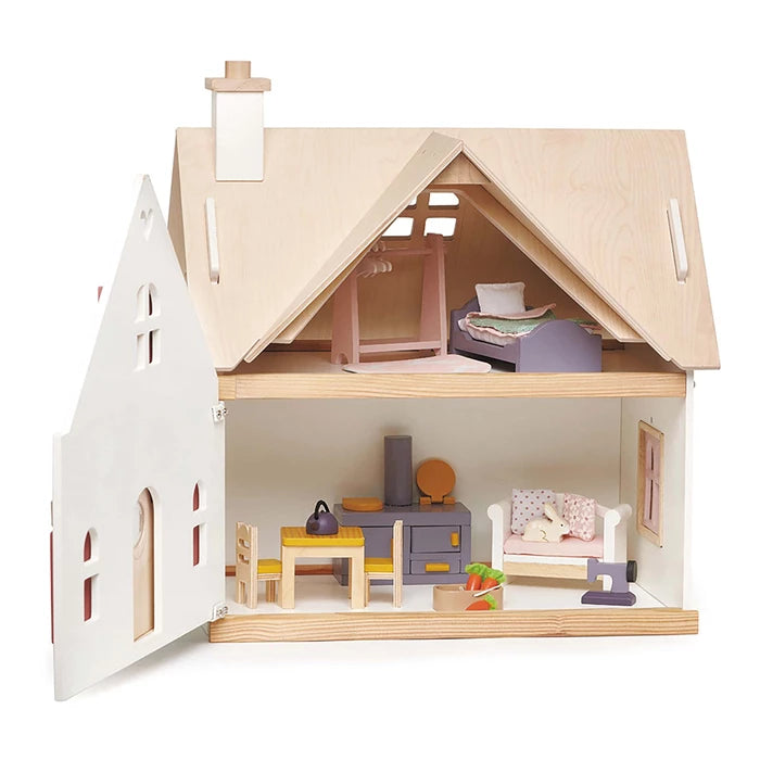 Tender Leaf Toys Puppenhaus Cottontail mit Zubehör