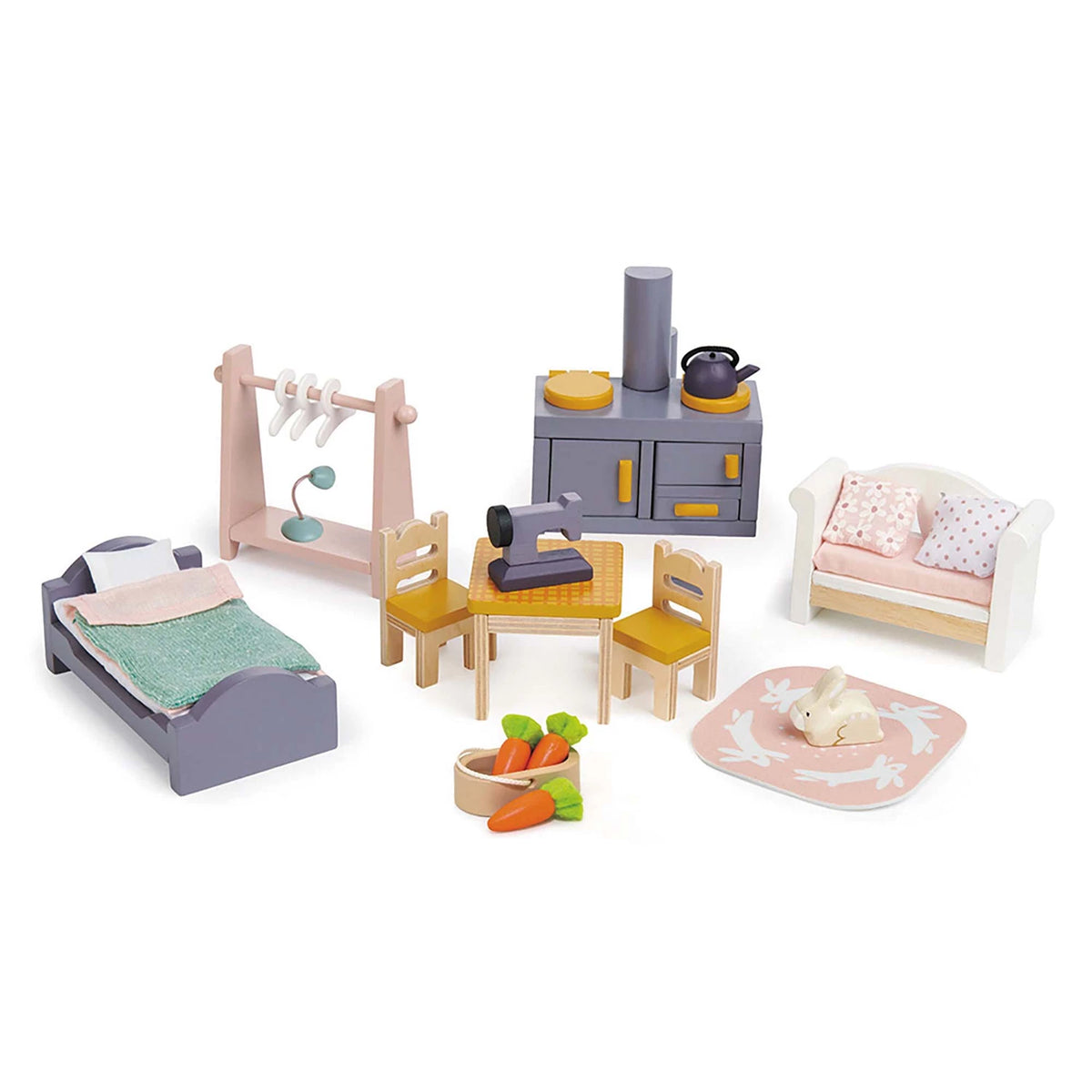 Tender Leaf Toys Puppenhaus Cottontail mit Zubehör