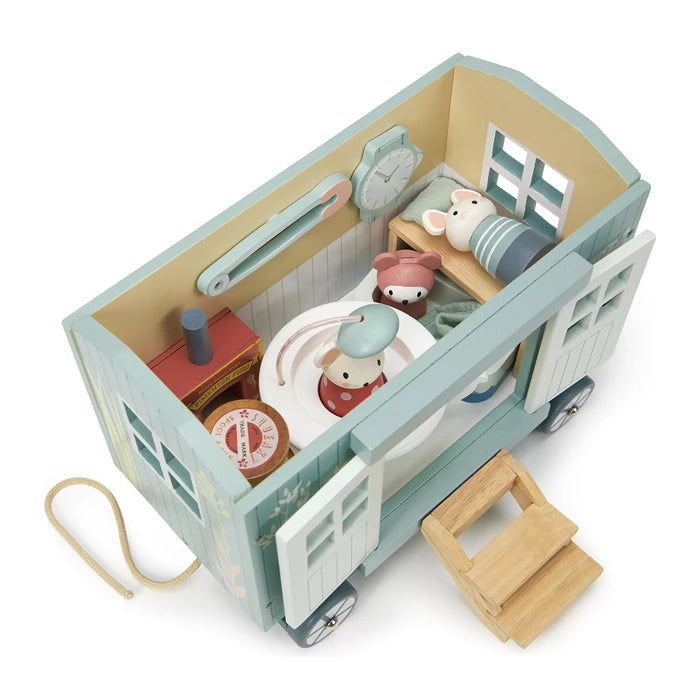 Tender Leaf Toys Wohnwagen mit Mäusefamilie & Zubehör
