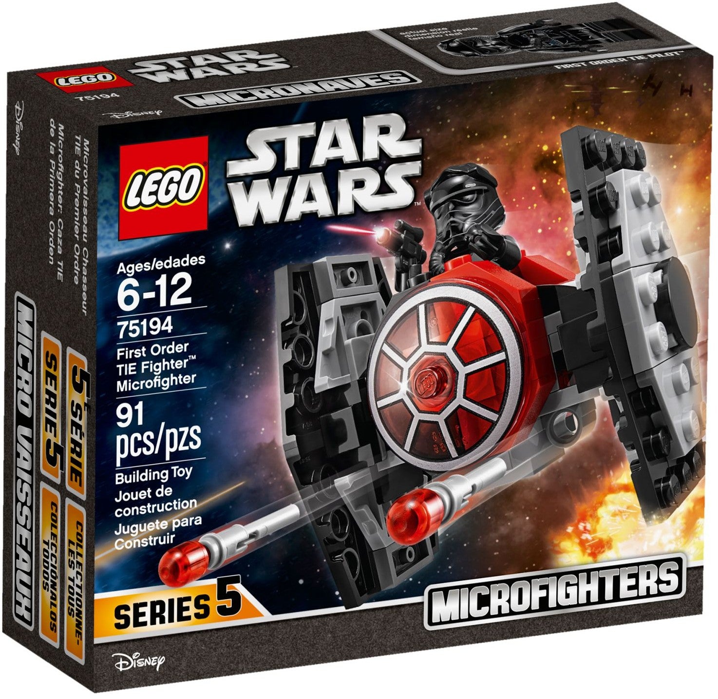 LEGO Star Wars First Order TIE Fighter Microfighter 75194