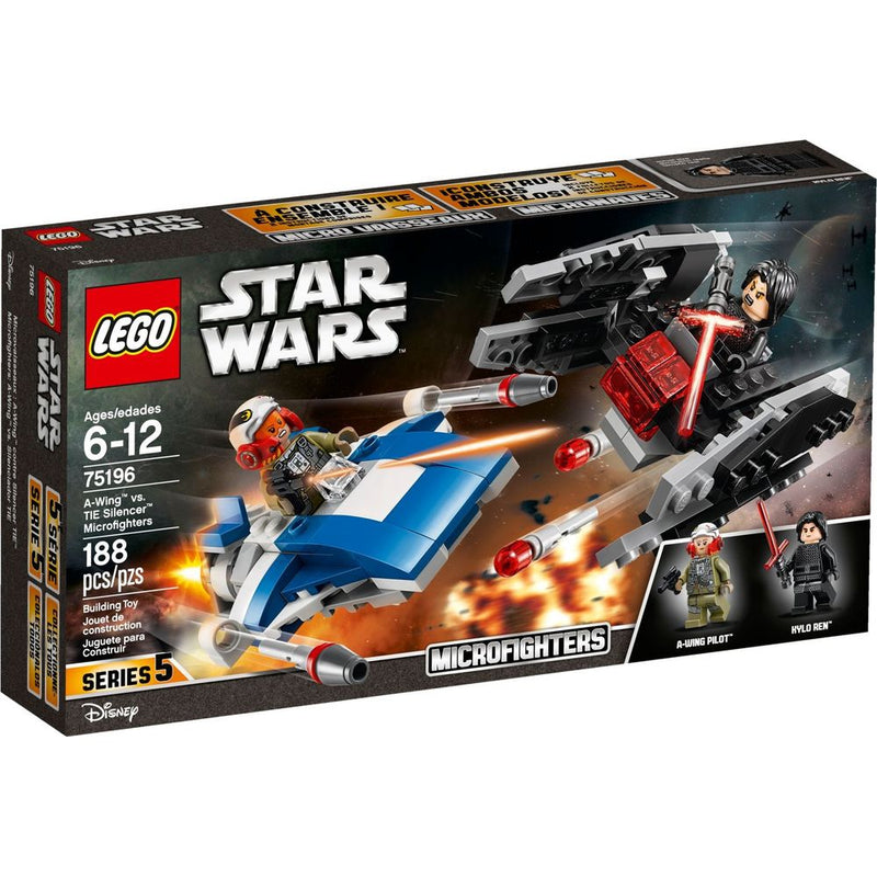 LEGO Star Wars A-Wing vs Tie Silencer Microfighters 75196