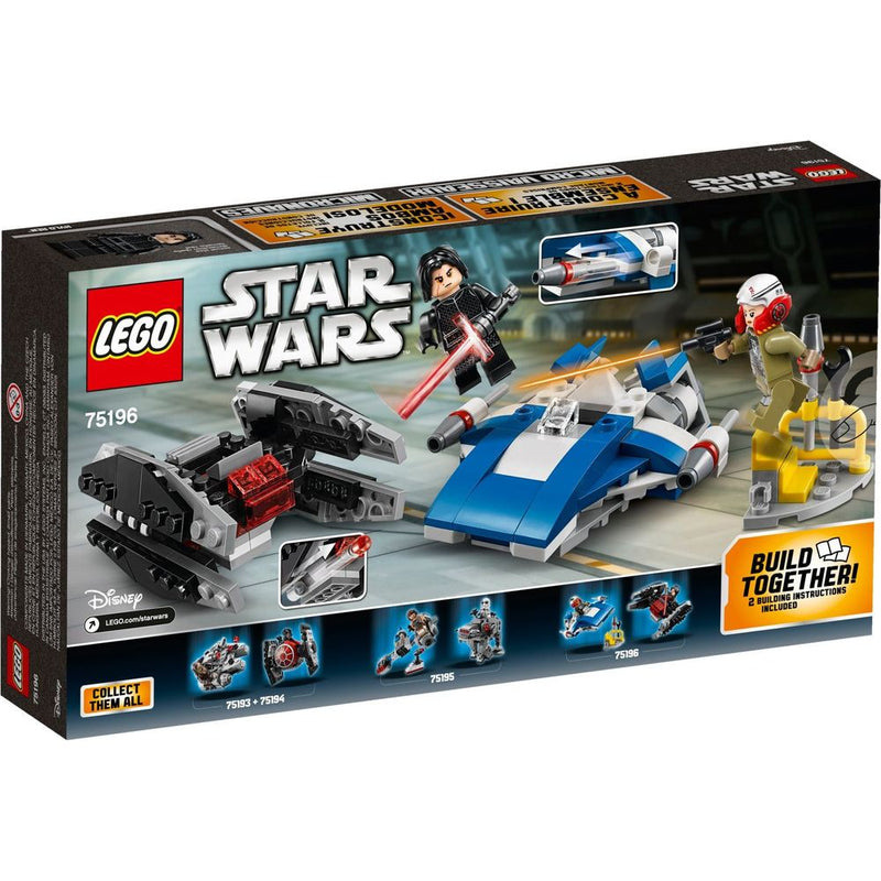 LEGO Star Wars A-Wing vs Tie Silencer Microfighters 75196