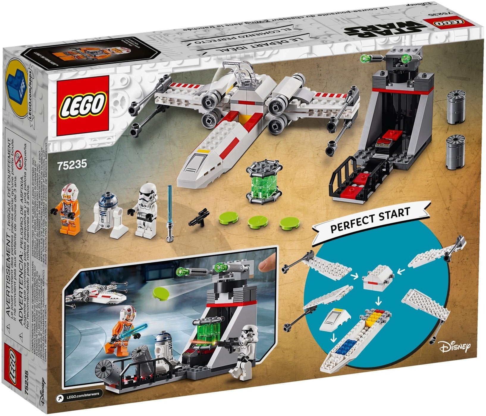 LEGO Star Wars X-Wing Starfighter Trench Run 75235