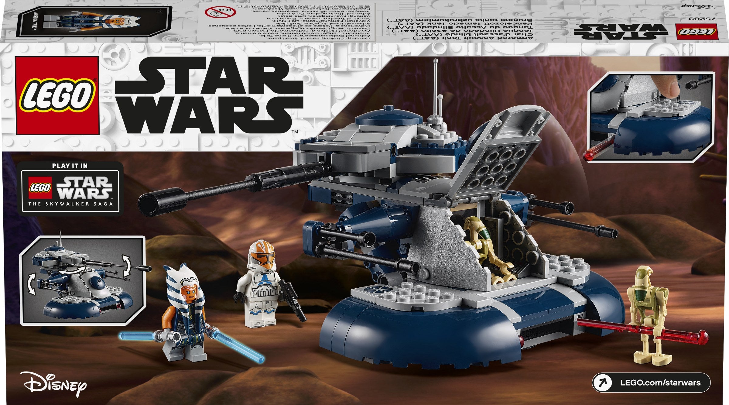 Le char d'assaut blindé LEGO Star Wars (AAT) 75283