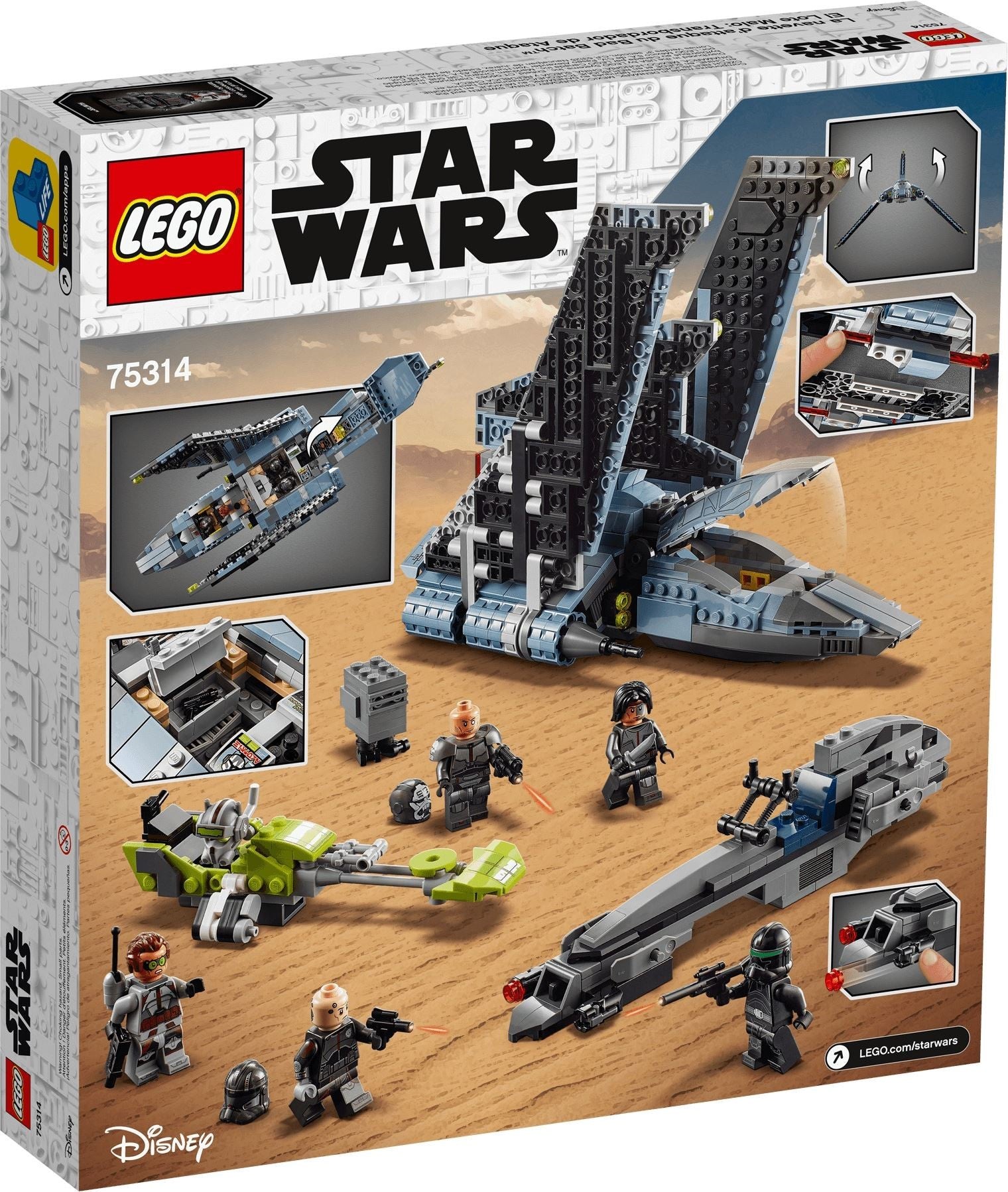 Navette d'attaque LEGO Star Wars de The Bad Batch 75314