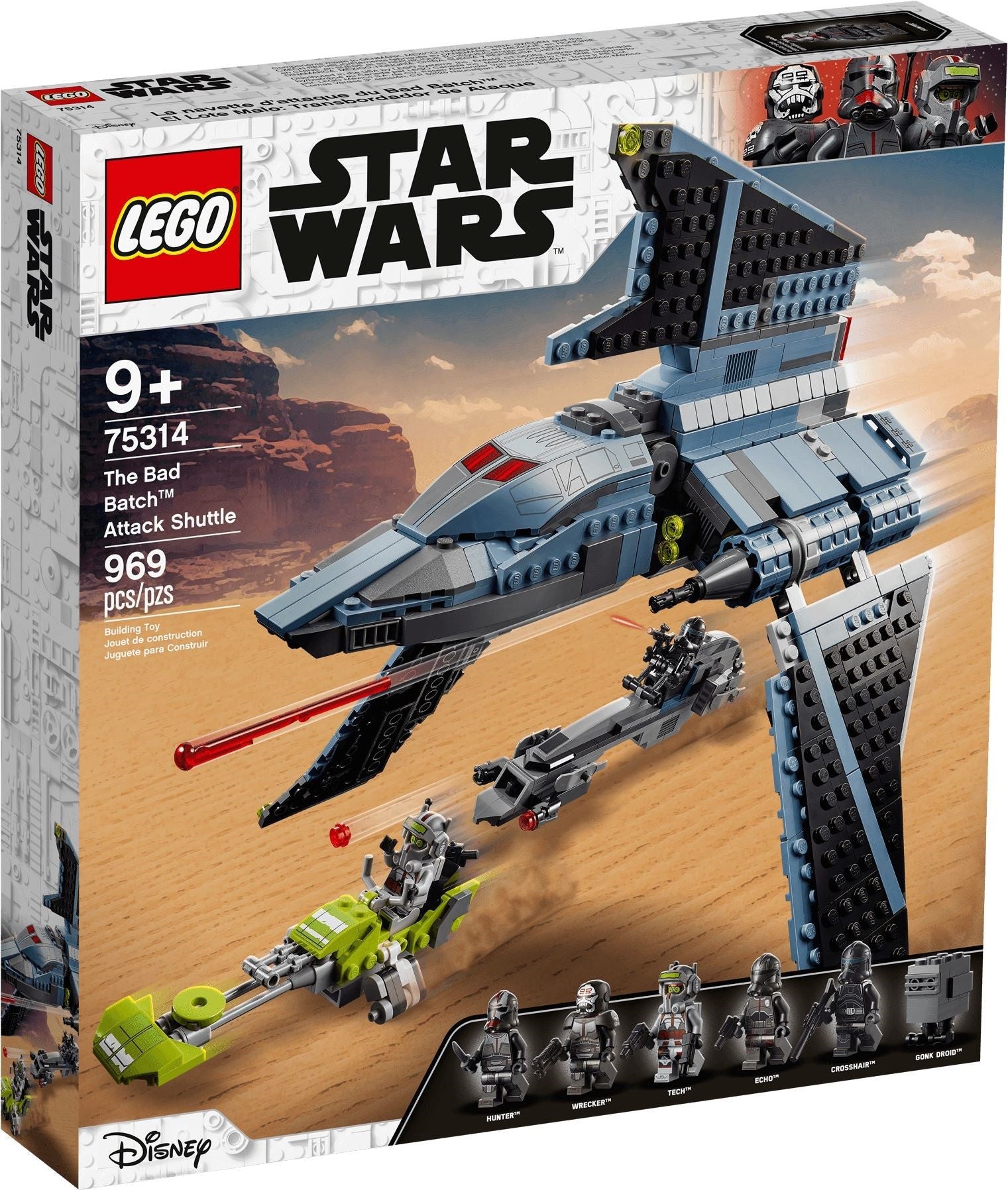 Navette d'attaque LEGO Star Wars de The Bad Batch 75314