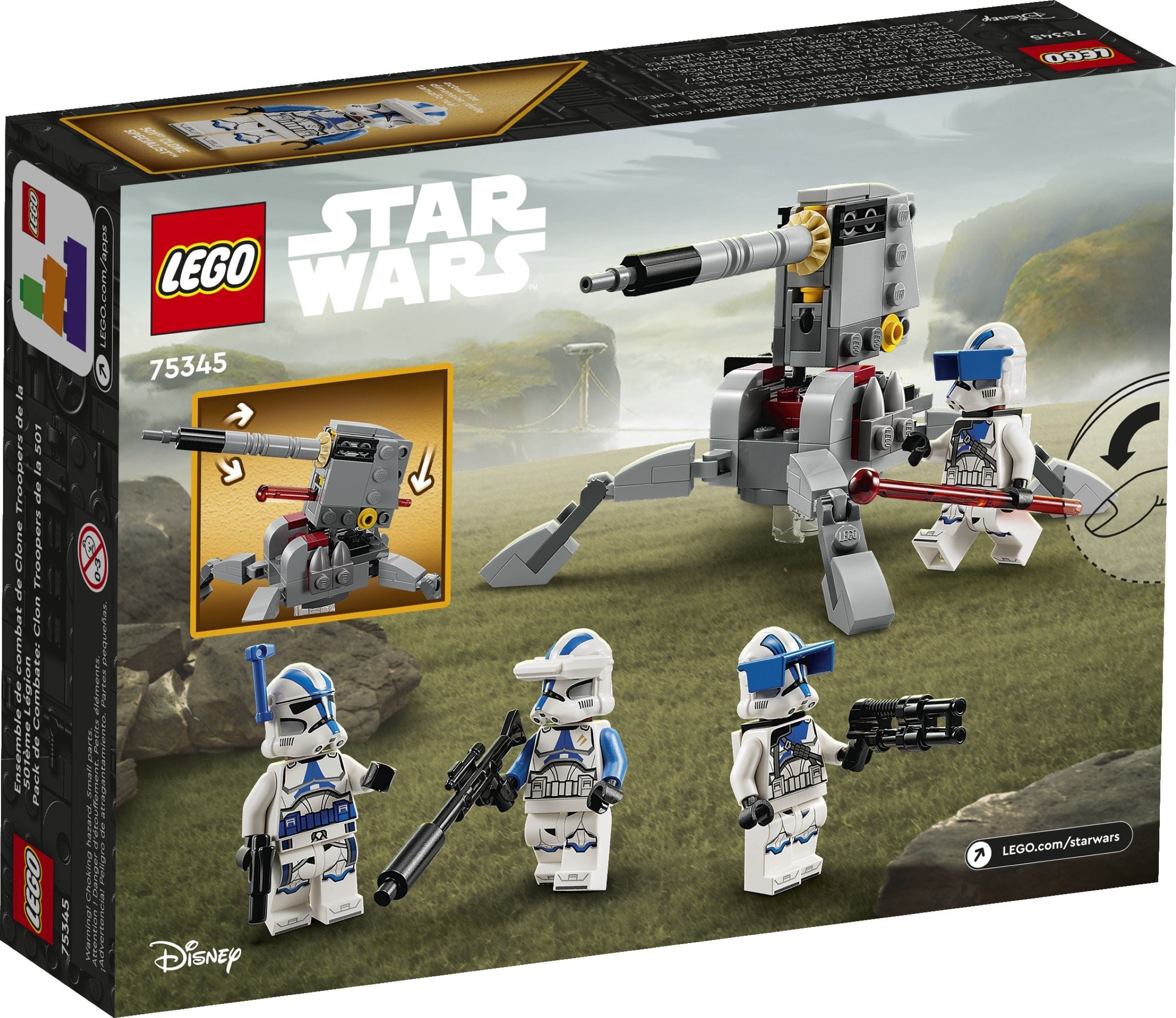 LEGO Star Wars 501st Clone Troopers Battle Pack 75345