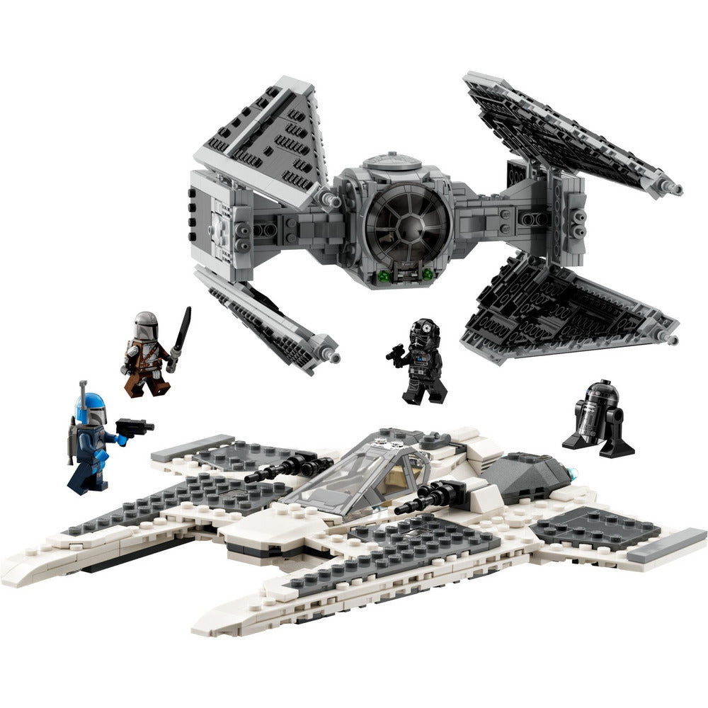 LEGO Star Wars Mandalorian Fang Fighter vs. TIE Interceptor 75348