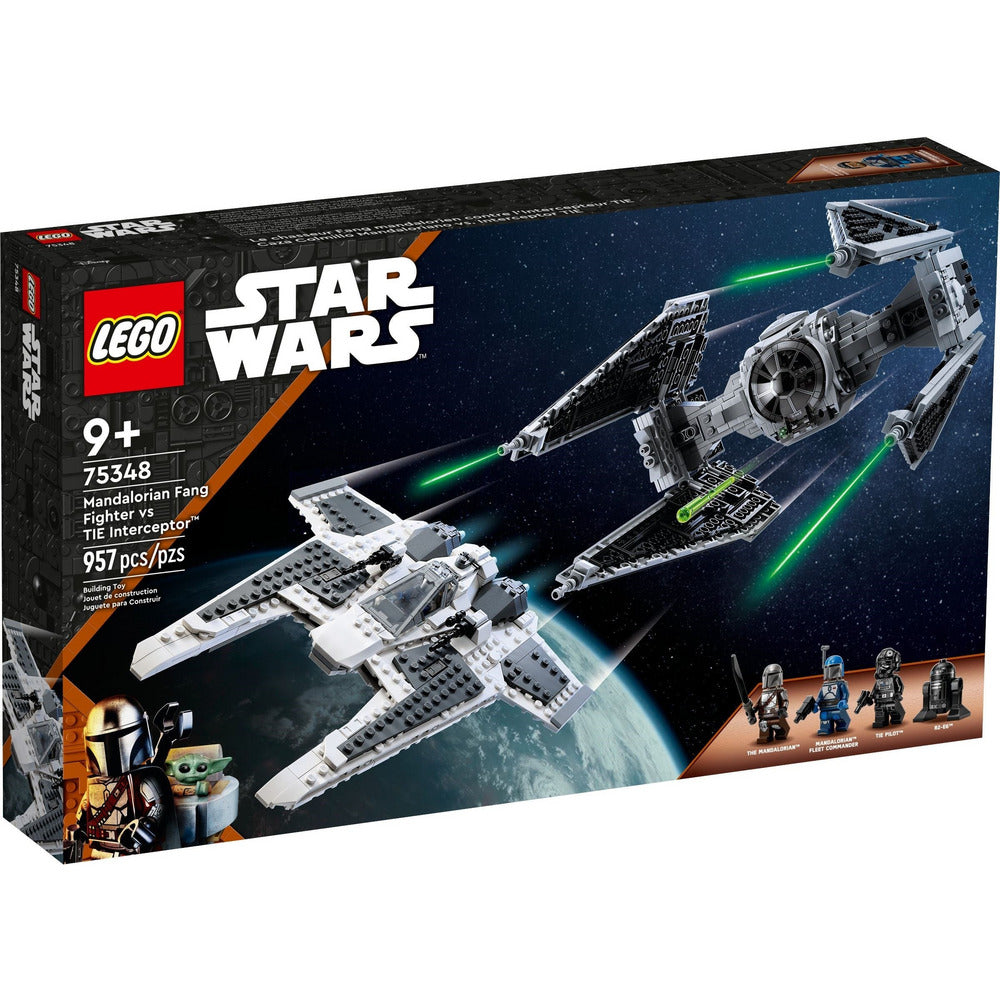 LEGO Star Wars Mandalorian Fang Fighter vs. TIE Interceptor 75348