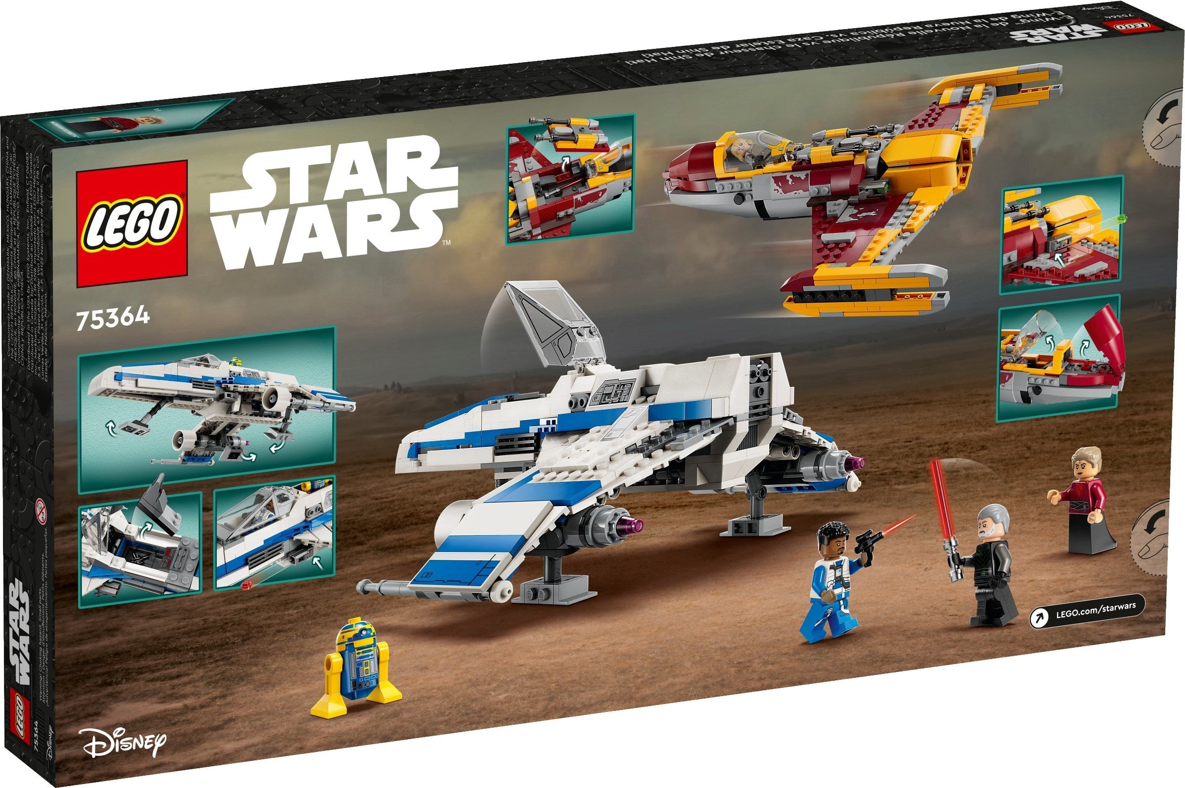 LEGO Star Wars New Republic E-Wing vs. Shin Hatis Starfighter 75364