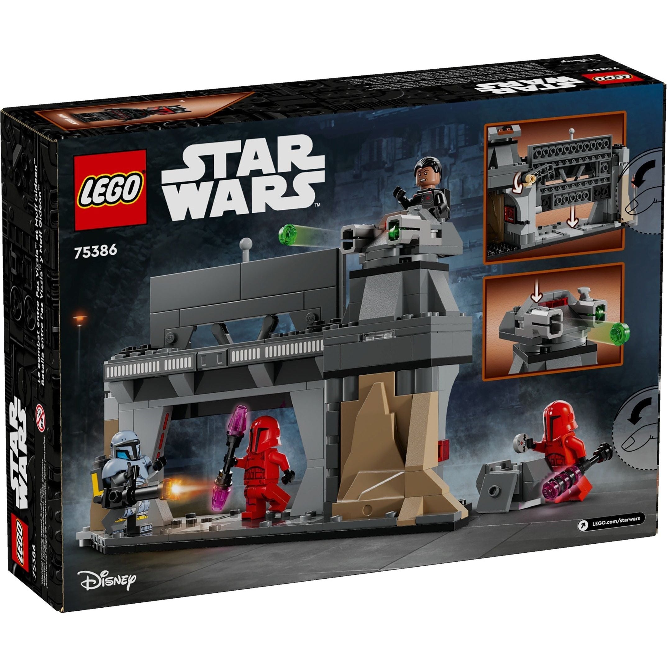 LEGO Star Wars Duell zwischen Paz Vizsla und Moff Gideon 75386