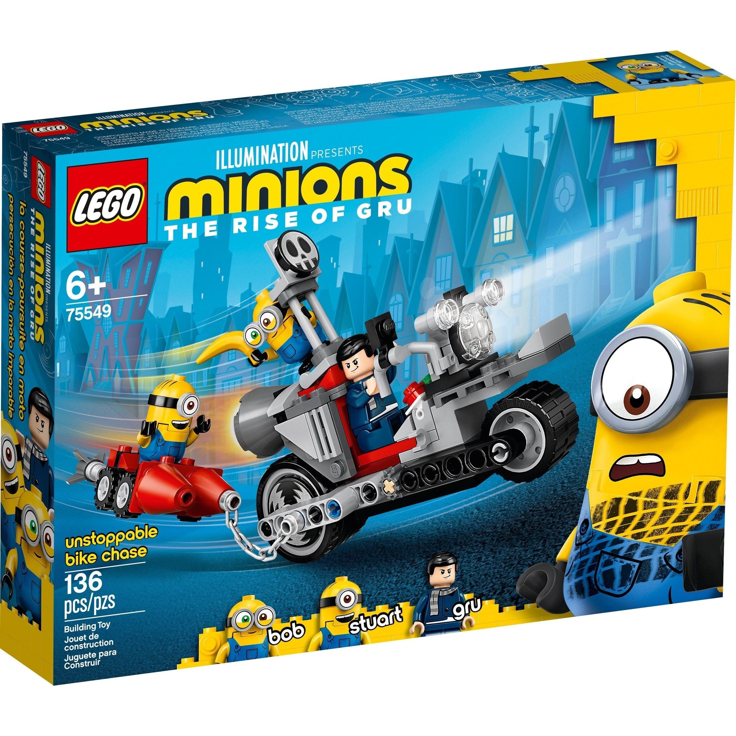 LEGO Minions La poursuite imparable en moto 75549