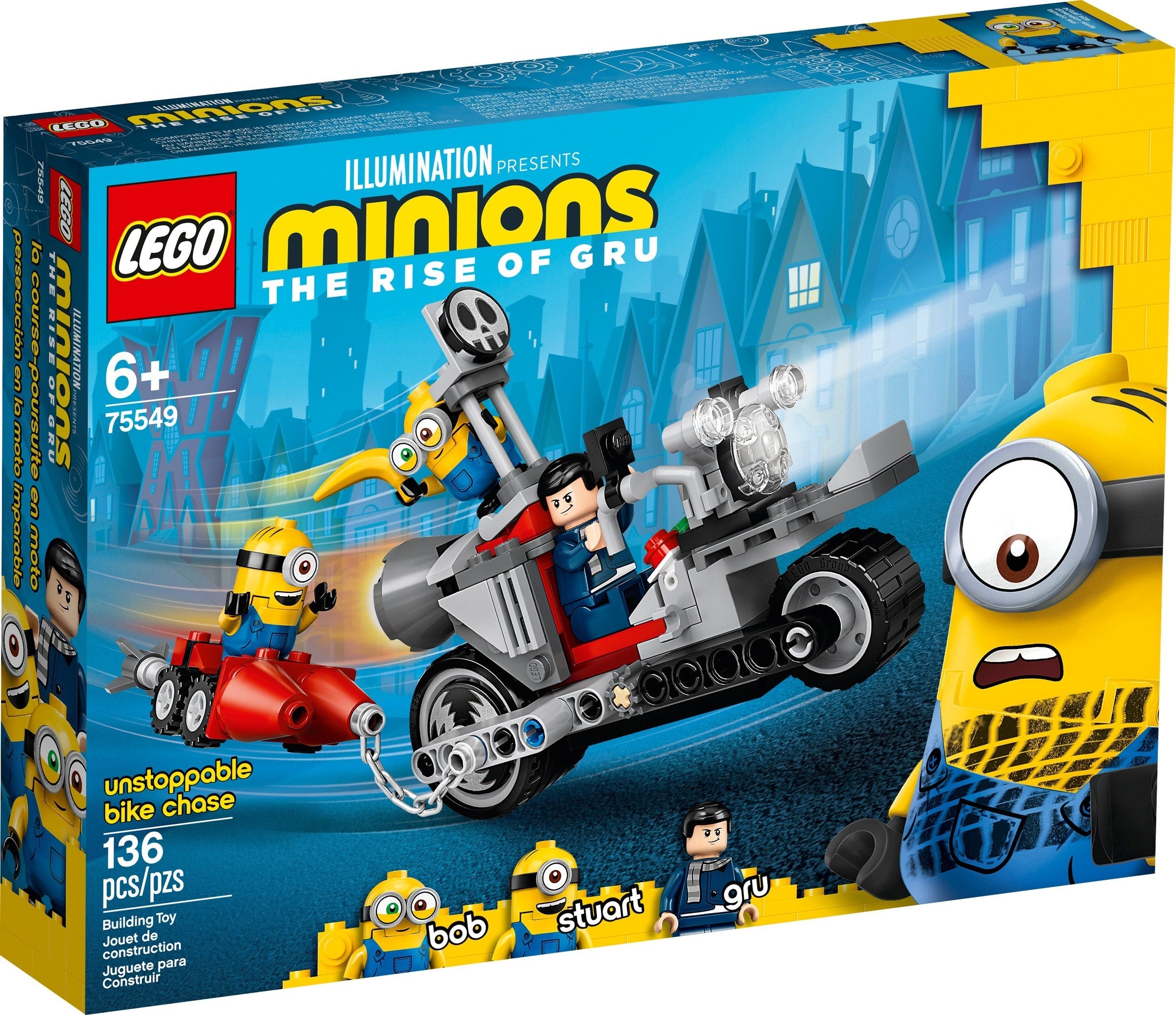 LEGO Minions La poursuite imparable en moto 75549