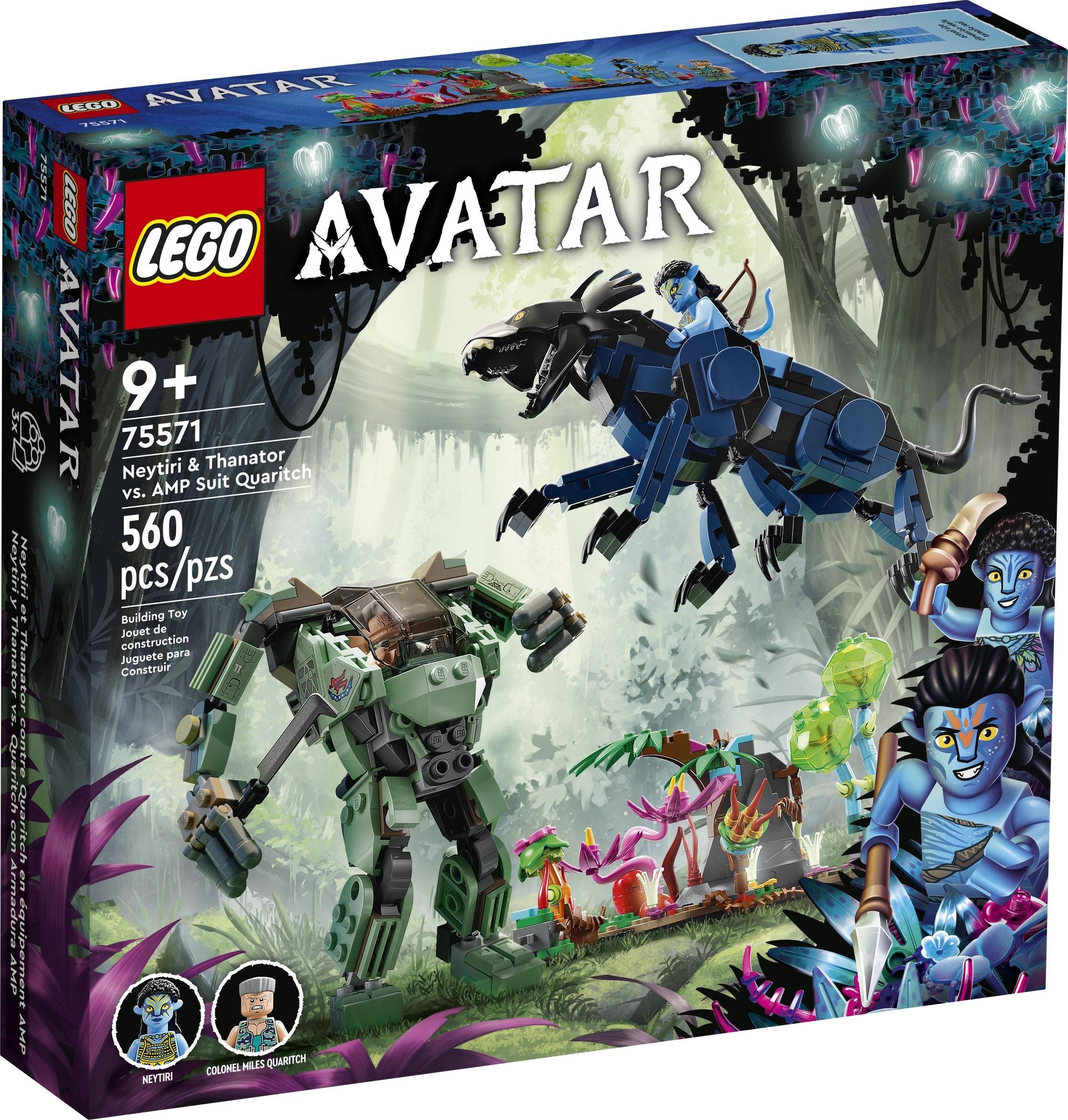 LEGO Avatar Neytiri und Thanator vs. Quaritch im MPA 75571