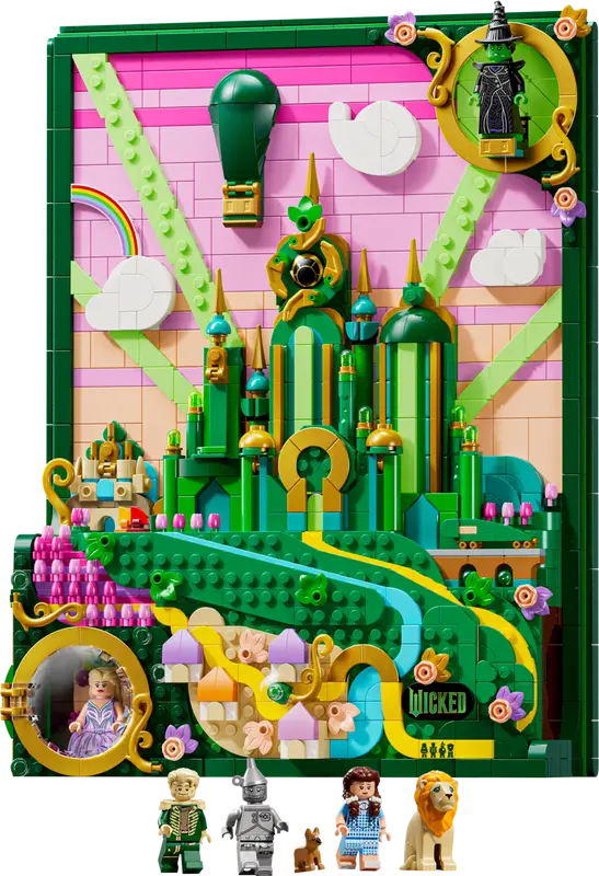 LEGO Wicked: Emerald City Wandkunst 75685