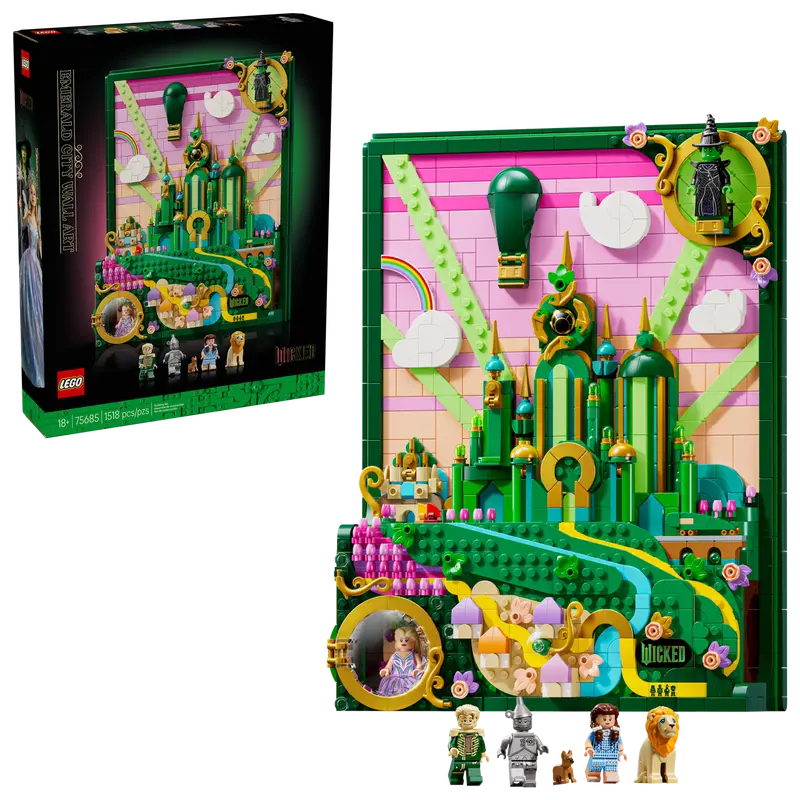 LEGO Wicked: Emerald City Wandkunst 75685