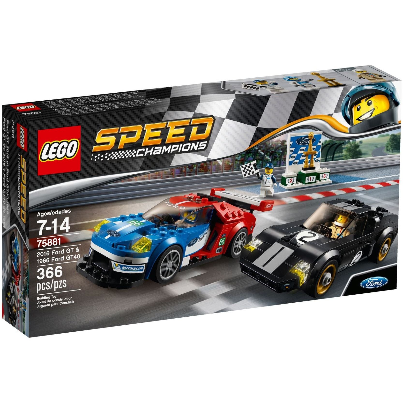 LEGO Speed Champions 2016 Ford GT & 1966 Ford GT40 75881