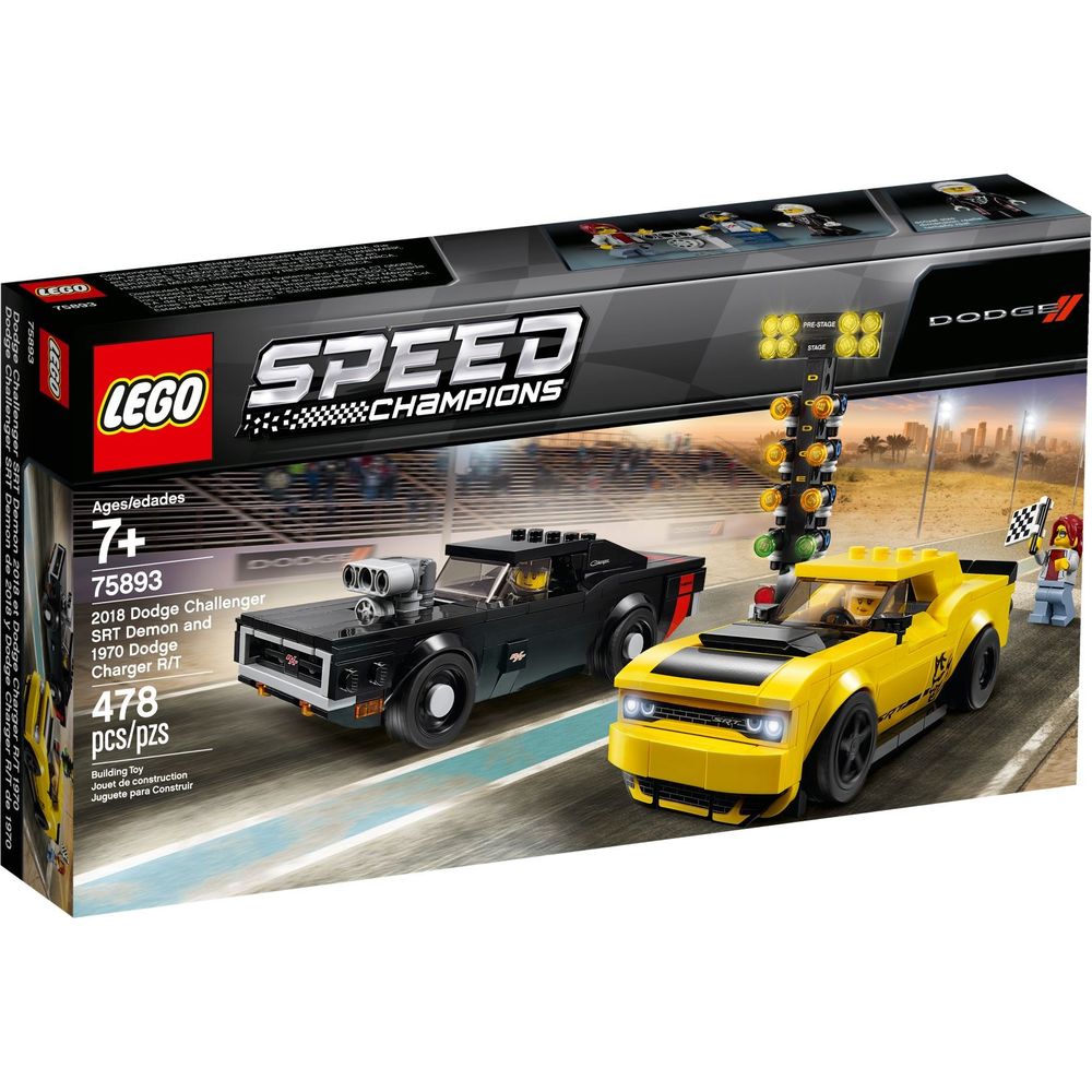 LEGO Speed Champions 2018 Dodge Challenger & 1970 Dodge Charger 75893