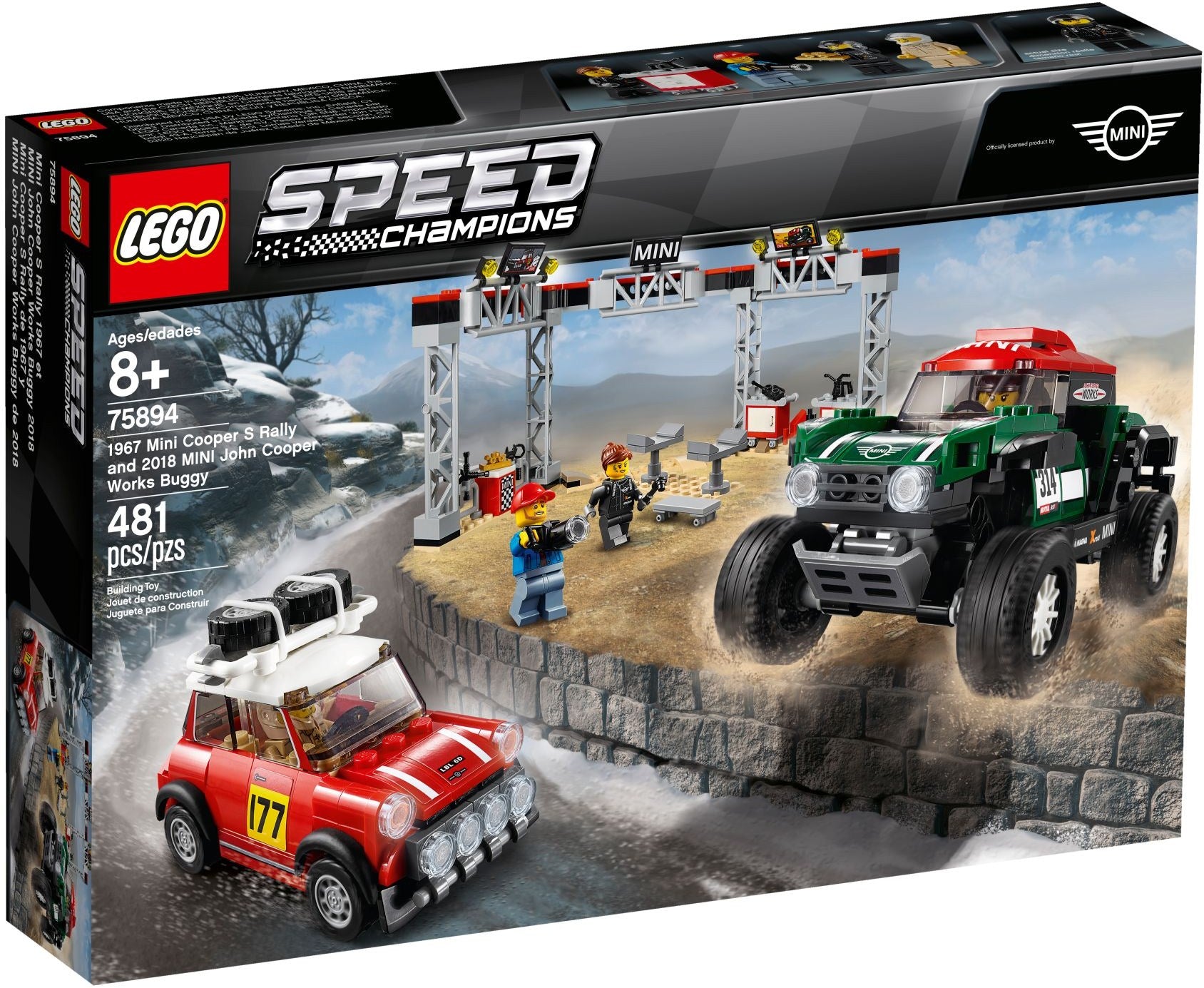 LEGO Speed Champions Rallyeauto 1967 Mini Cooper S und Buggy 2018 75894